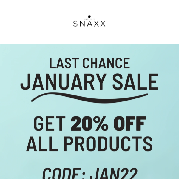 Last Chance on our 20% January Sale! Plus we have free shipping available on all Australian orders!