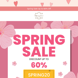 🌸 Spring Sale Alert: Up to 60% Off