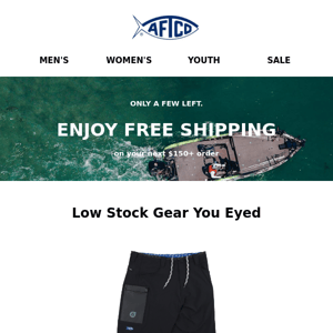 OUR BEST GEAR COMES WITH FREE SHIPPING