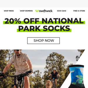 Save 20% On National Park Socks