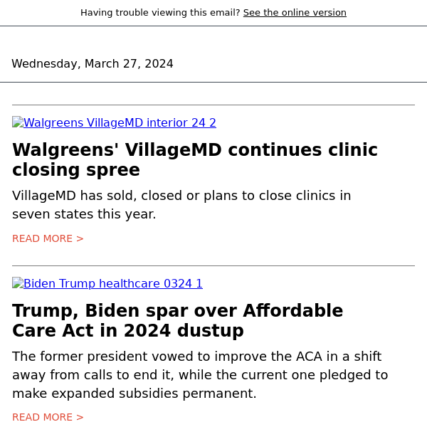 VillageMD's clinic closing spree