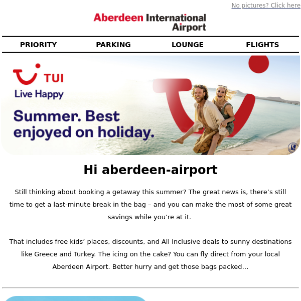 Book with TUI this summer Aberdeen Airport! ✈️