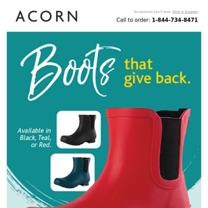 New Arrivals: Boots that Give Back