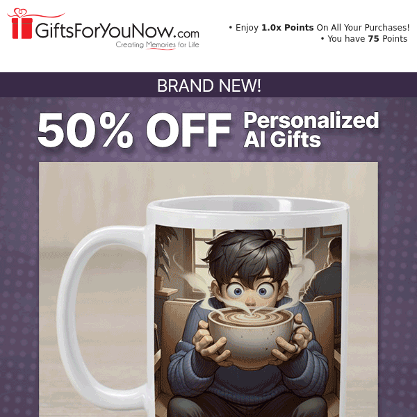 50% Off AI Gifts!