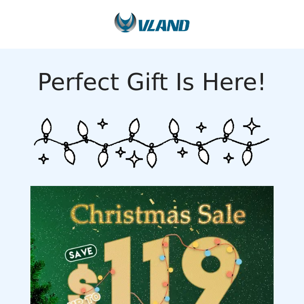 🎉 Perfect Gift Is Here! VLAND Christmas Sale Comes!