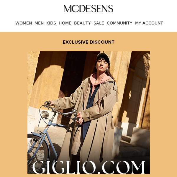 Exclusive discount at GIGLIO.com! Plus, The OUTNET: Extra 20% off