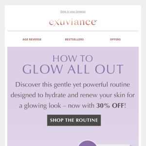 30% OFF To Glow All Out