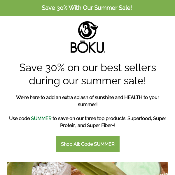 Don't miss our summer sale, 30% off is still happening