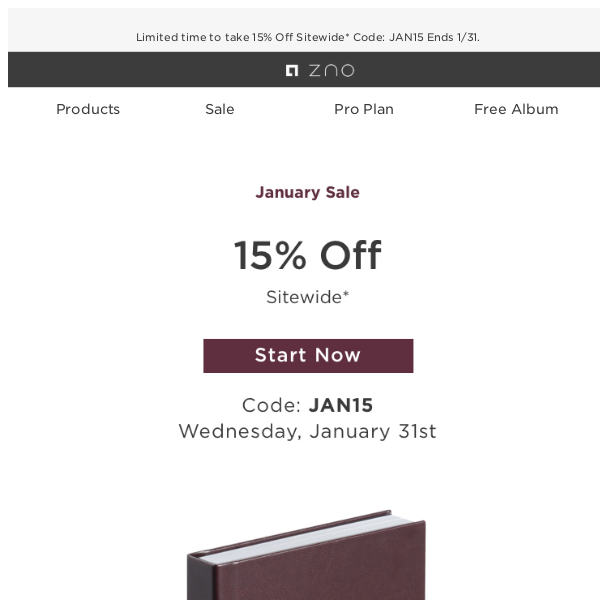 15% Off Albums, Books & More is ending!