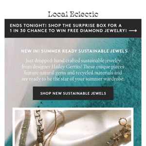 Sustainable, new + perfect for summer!
