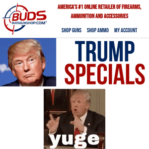 This Sale is Yuge!!! Trump Decorated Firearms!