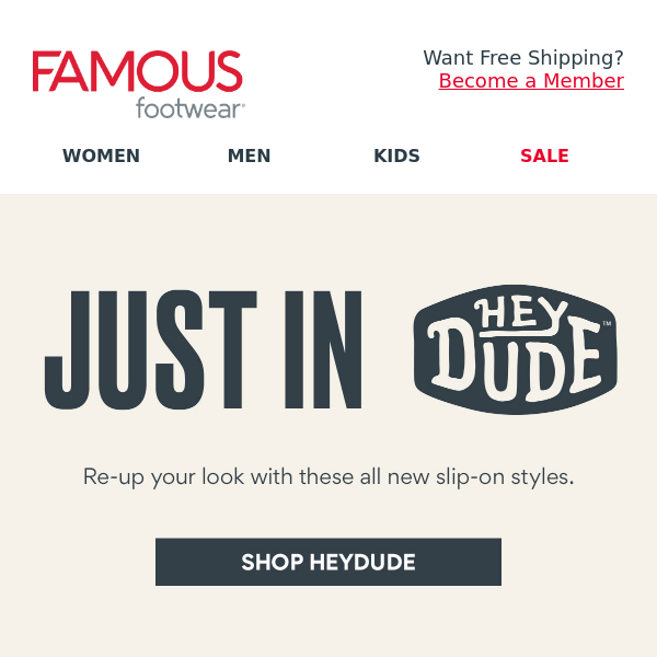 All NEW from HEYDUDE