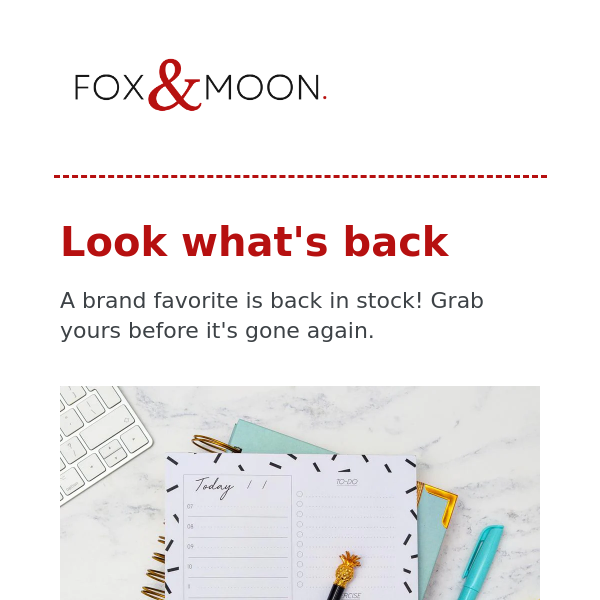 🔥 Fox and Moon Ltd Favorites Back in Stock! Grab Yours Now! 🔥