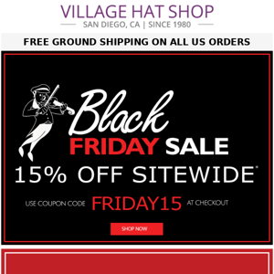 15% Off Sitewide | Black Friday Sale