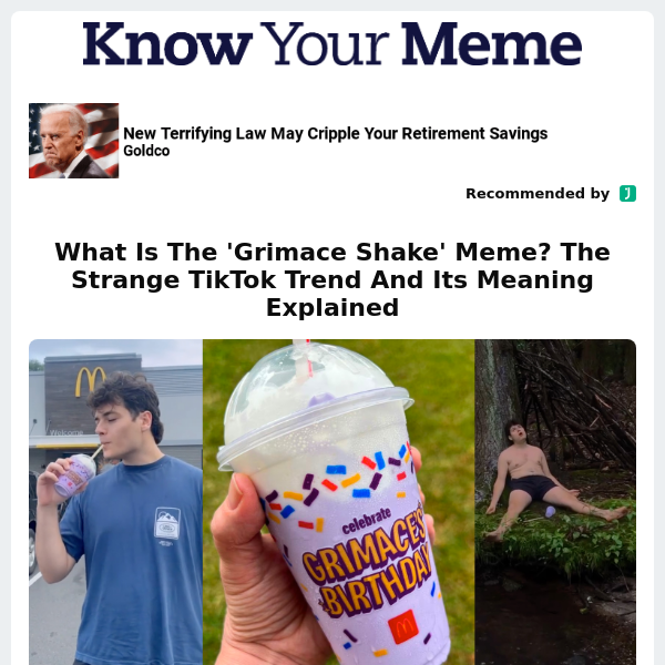 What Is The 'Grimace Shake' Meme? The Strange TikTok Trend And Its Meaning Explained