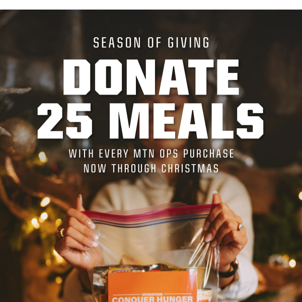 Help Us Bless Lives! 48 Hours Left To Donate 25 Meals Per Order