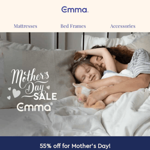 Save an exclusive 55% for Mother's Day 💐🌺