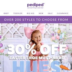 30% off Easter Shoe Must-Have Hues