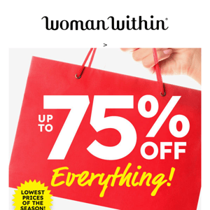 ❗️❗️Up To 75% Off EVERYTHING! LOWEST PRICES OF THE SEASON ❗️❗️