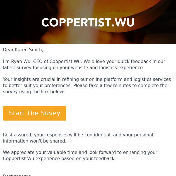 Coppertist.Wu, Your Opinion Matters! Dive into Our Survey Now!