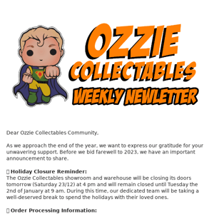 🌟 Last Chance to Collect! Important Ozzie Collectables Update 🌟