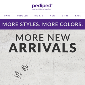 New pediped Arrivals