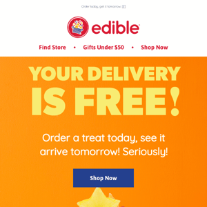 Your delivery is FREE