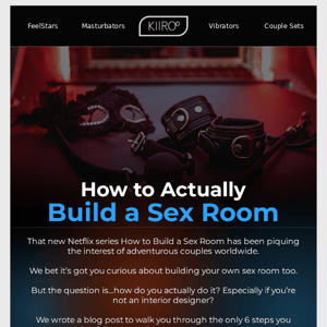 How to *actually* build a sex room 😏