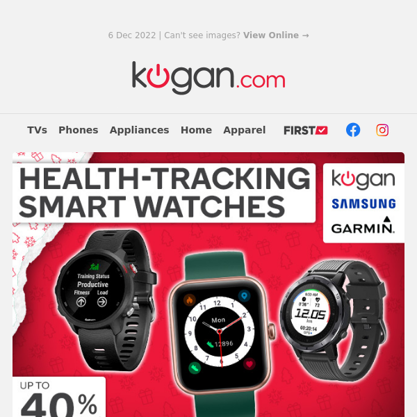 🎄 Christmas Sale: Up to 40% OFF & Free Shipping on Smart Watches!