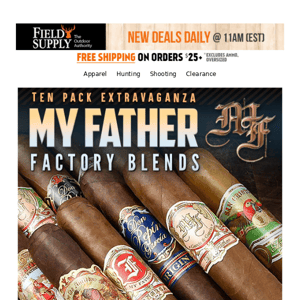 🚨 Sale Alert: Cigar 10-Packs from My Father, Don Pepin, Flor de las Antillas & more