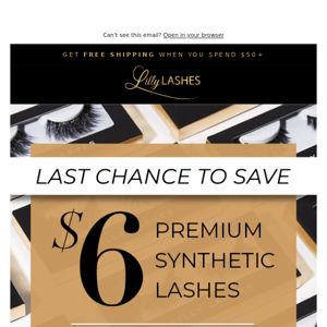 $6 lashes ends in 3...2...1... 👀