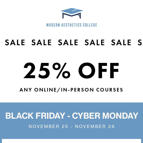 All Courses for 25% Off? 😱