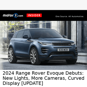 2024 Ranger Rover Evoque Revealed With New Look, Better Tech