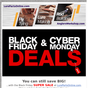 Black Friday / Cyber Monday at LurePartsOnline