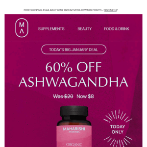🤩60% Off Ashwaganda– Today Only!🤩