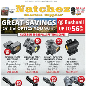 Great Savings on the Optics You Want