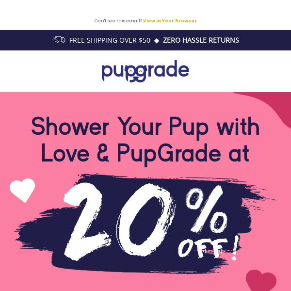 ❤️🐾 Save 20% This Valentine's Day Sale!