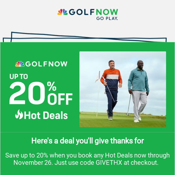 Save up to 20% on Hot Deals