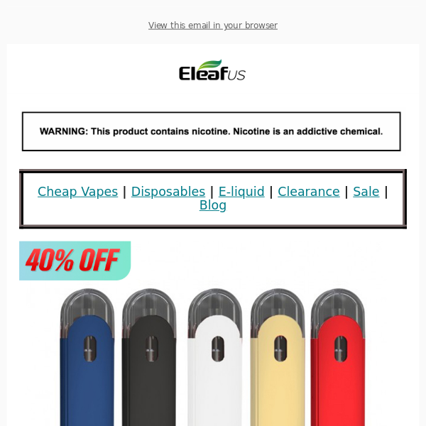 🔥EB Design Vapes Sale! This Week Only!