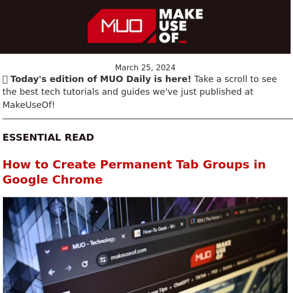 📑 Open the Same Tabs Every Day? You Can Make a Permanent Group in Google Chrome