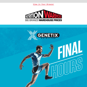 Final hours ⌛ 20% Off Genetix