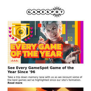 Every GameSpot Game Of The Year - GameSpot