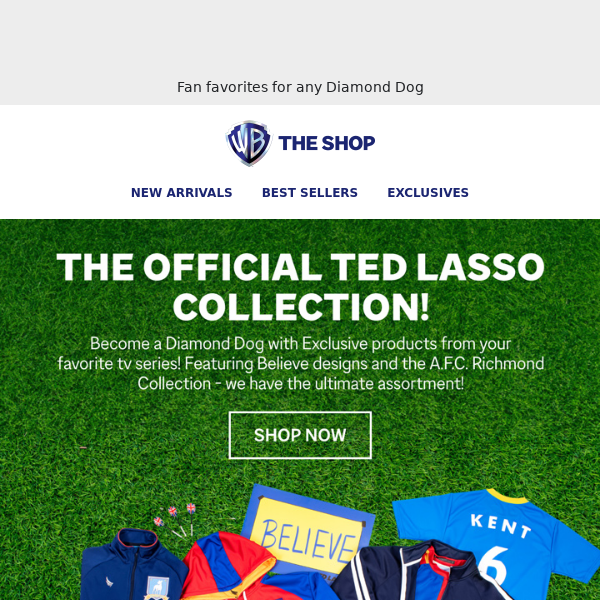 Shop The Official Ted Lasso Collection!