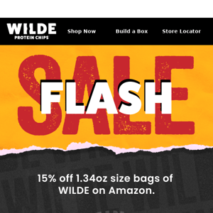 🎉  WILDE FLASH SALE 💪