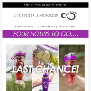 Last call for $3 off Fruit Infusion Bottles