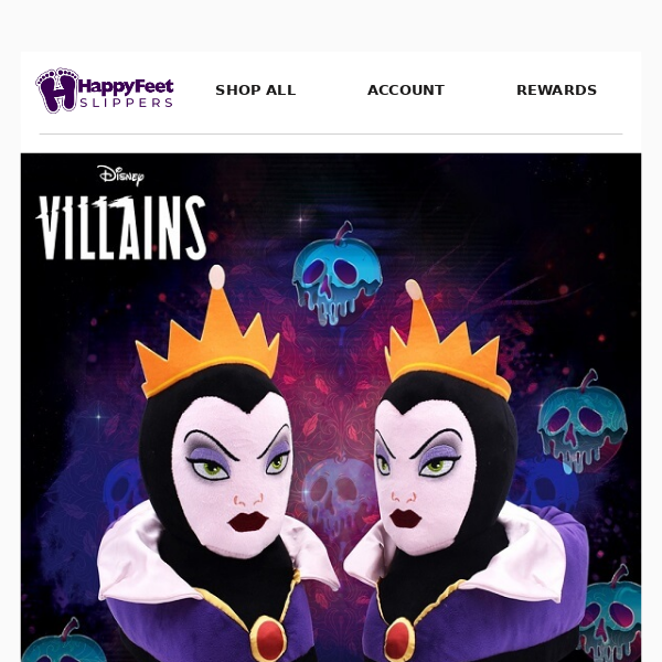 👻 Get your Disney Villain Slippers are here! 👻