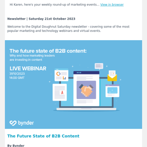 Webinars & Events: B2B Content, Marketing Localisation, AI’s Impact on CX + Much More