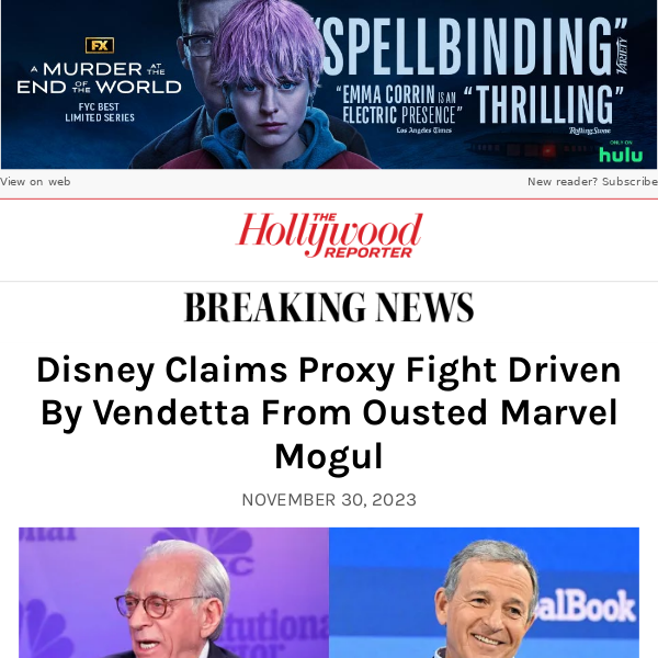 Disney Claims Proxy Fight Driven By Vendetta From Ousted Marvel Mogul