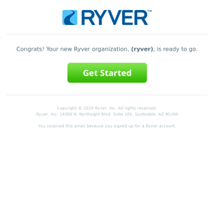 Your Ryver site is ready!