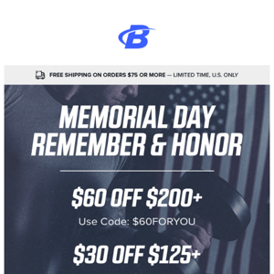 Final Hours for Memorial Day Tiered Event